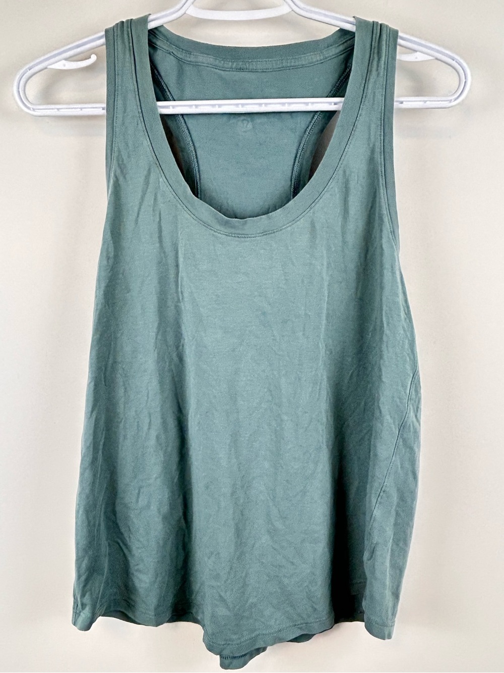 Lululemon Racerback Tank Top Sage Green Cotton Est. Size 6